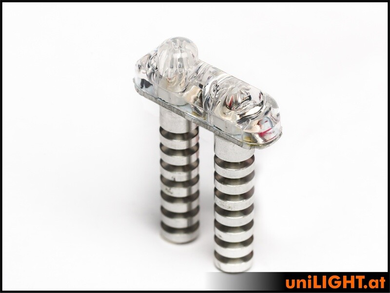 Mini-feu de navigation 8 mm, 4 W x 2