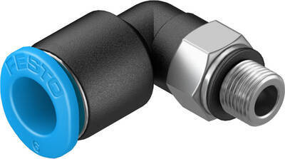 Festo L-type push-in fitting, M5, 6 mm