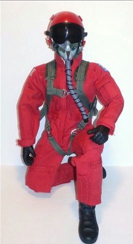 SCALE Jet Pilot à échelle 1/6 - 1/5, 12 pouces rouge