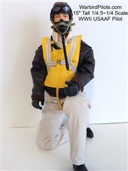 SCALE Full-Body Pilot WWII USAAF 1/4,5 ~ 1/4 SCALE Full-Body Pilot WWII USAAF 1/4,5 ~ 1/4