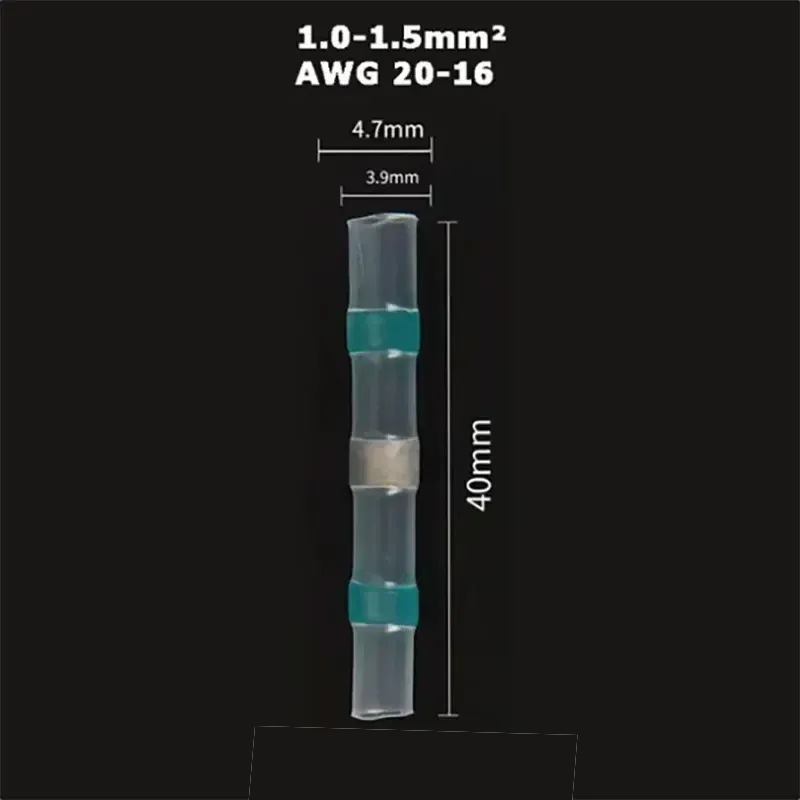 Löt-Schrumpf-Hülse grün - 20-16 AWG Set à 5 Stk.