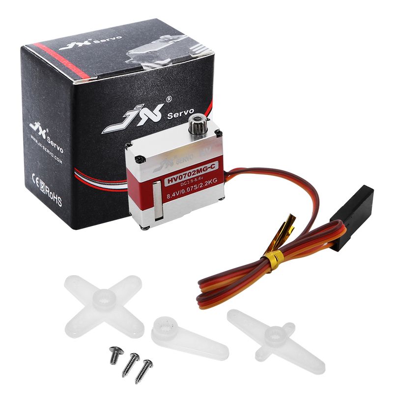 JX PDI-HV0702MG, Micro Coreless HV Servo, 7 mm, 2.2 kg Torque, 0.07 sec./60°