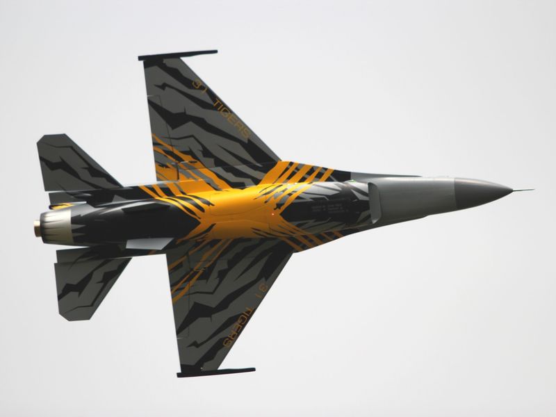 Pilot-RC 3.06m F-16 The X - Tiger - Turbinen Jet 1/5, ARF-Set mit EZFW