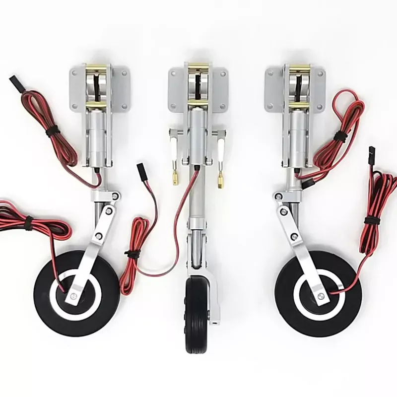 JP Hobby ER-120 Tricycle Landing Gear Complete Set with Brakes (for Black Horse Viper Jet MKII 1.88 m) + Controller