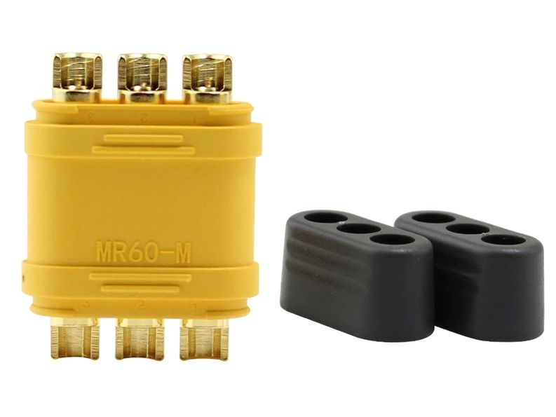 Amass MR60 High-Current Connector System with Cable Protection