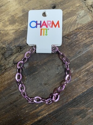 Charm Purple Chain Bracelet