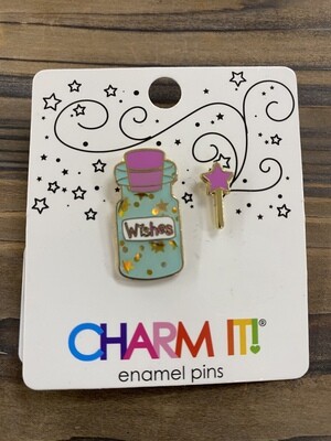 Wish Bottle Charm Pin