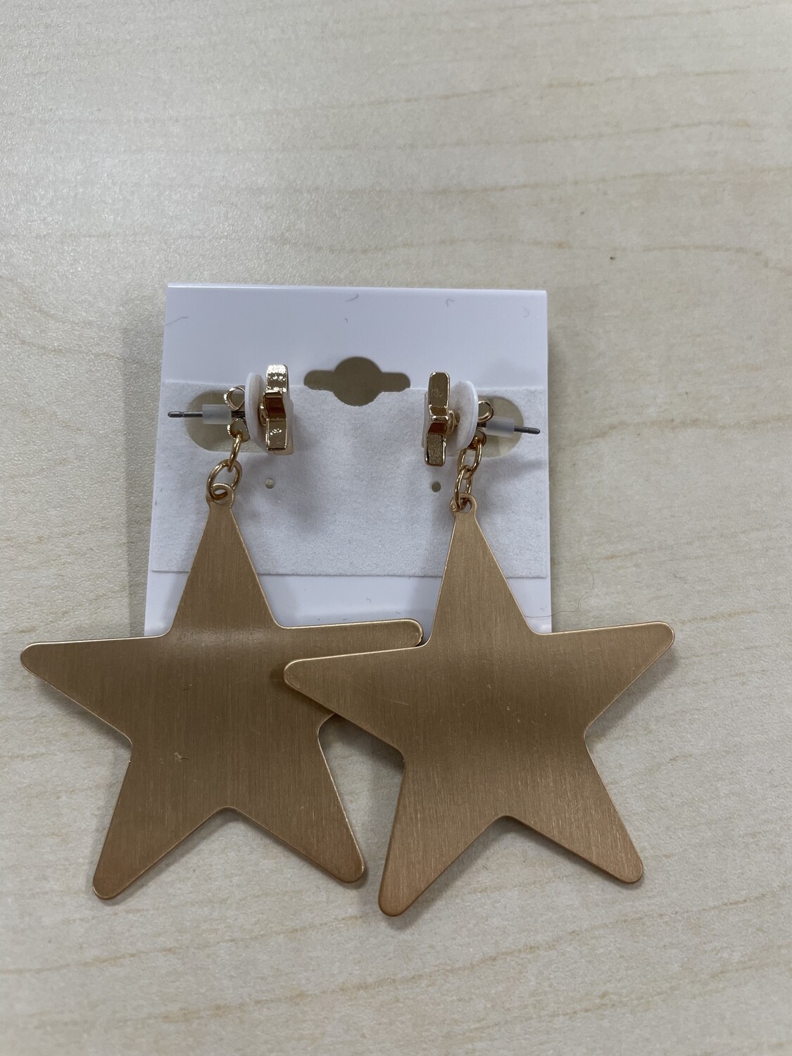 Star Stud with Large Star Dangle Earrings