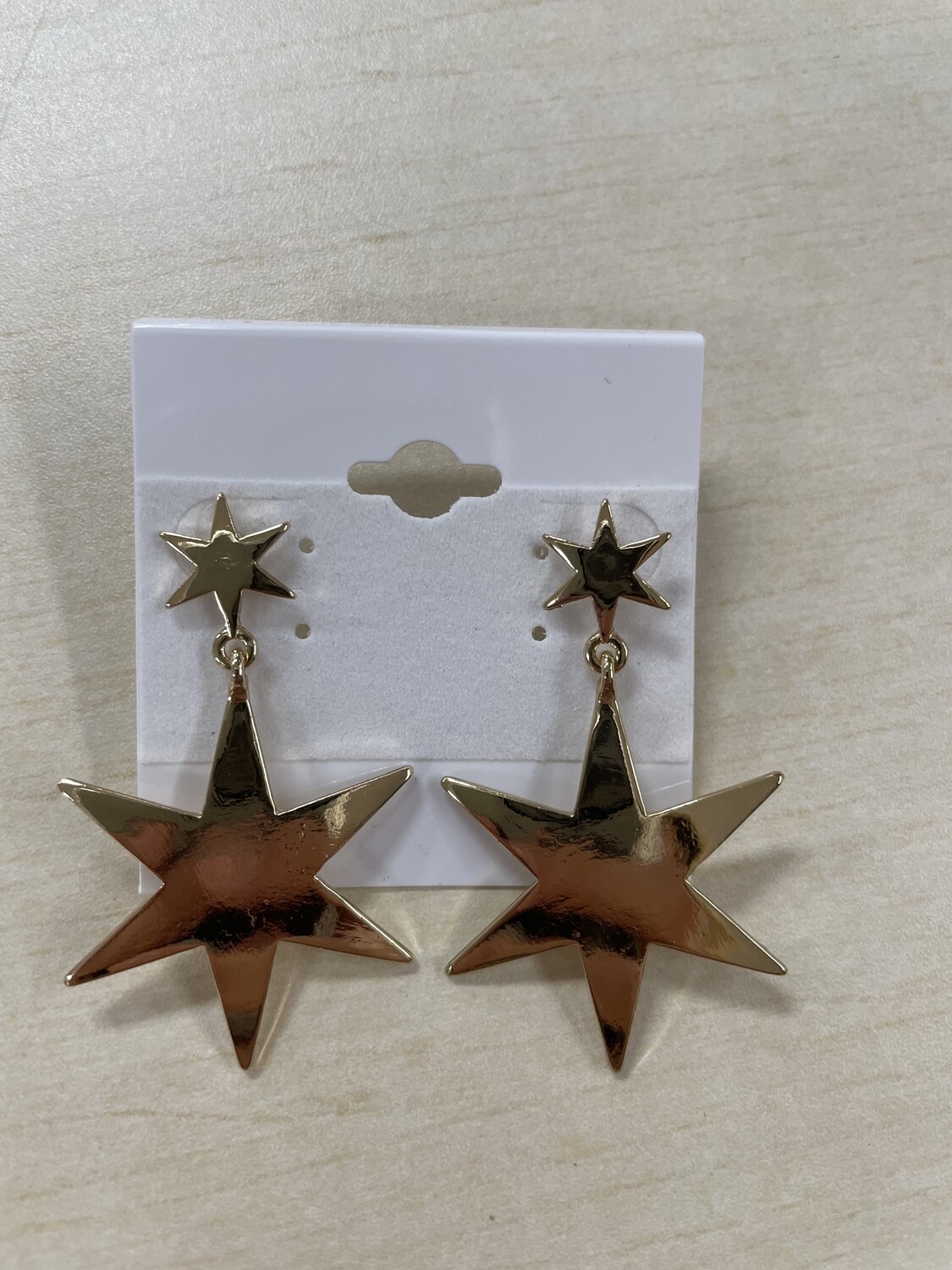 Pointed Double Star Earrings