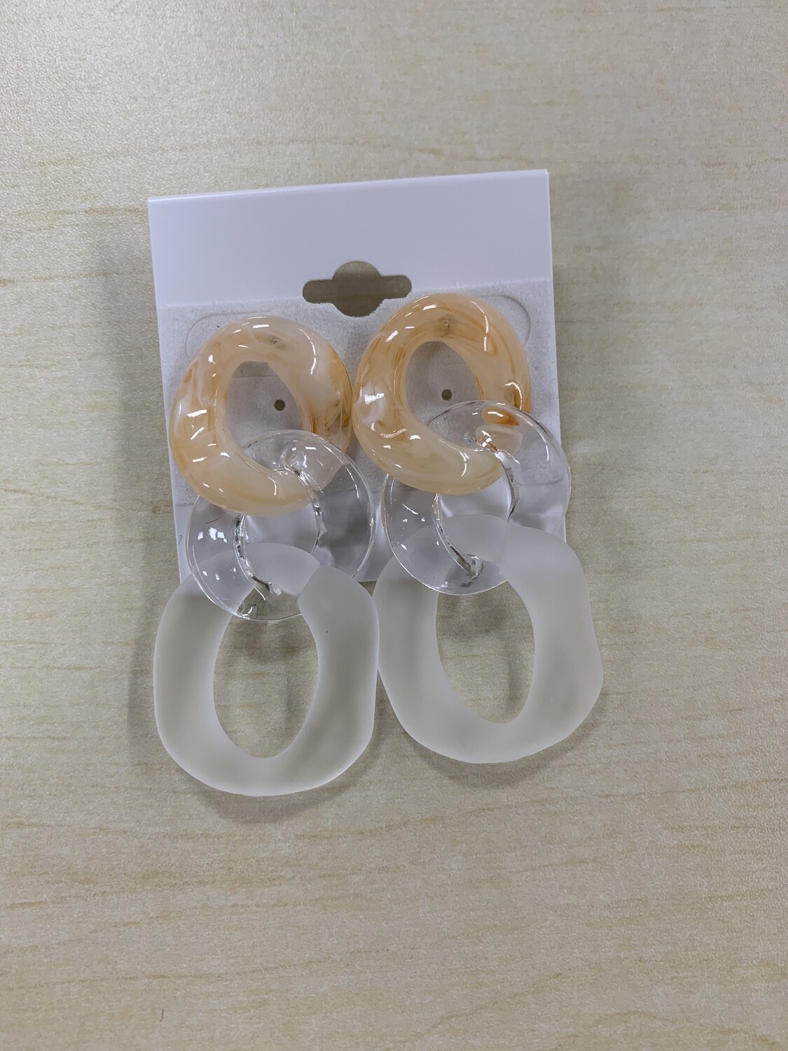 3 Chain Link Acrylic Earrings