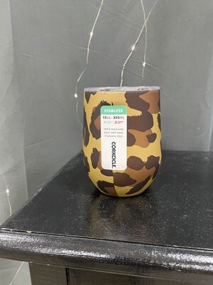 Corkcicle Stemless 12oz Luxe Leopard