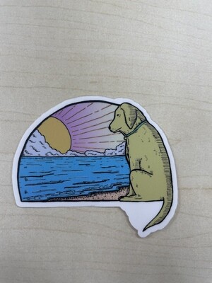 Sunrise Pooch Sticker