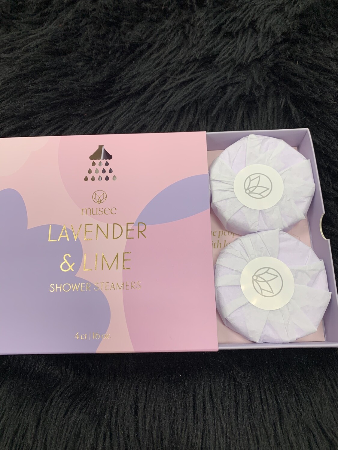 Musee Lavender and Lime Shower Steamers (21b)