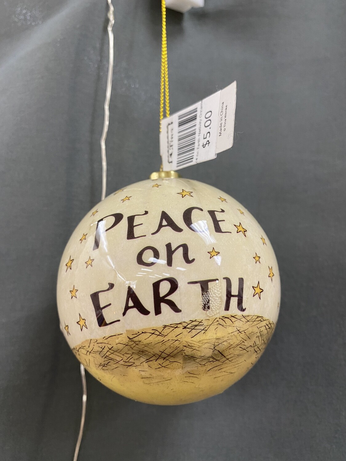 Peace on Earth Nativity Ornament