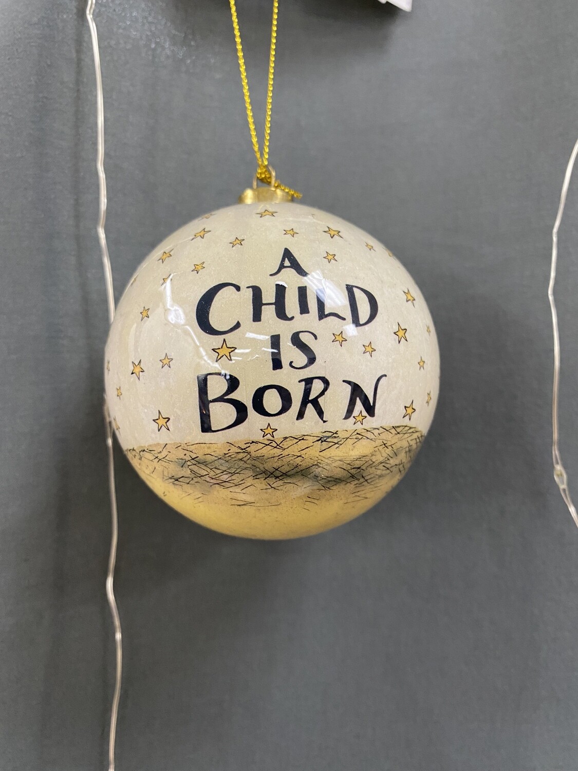 A Child is Born Nativity Ornament 