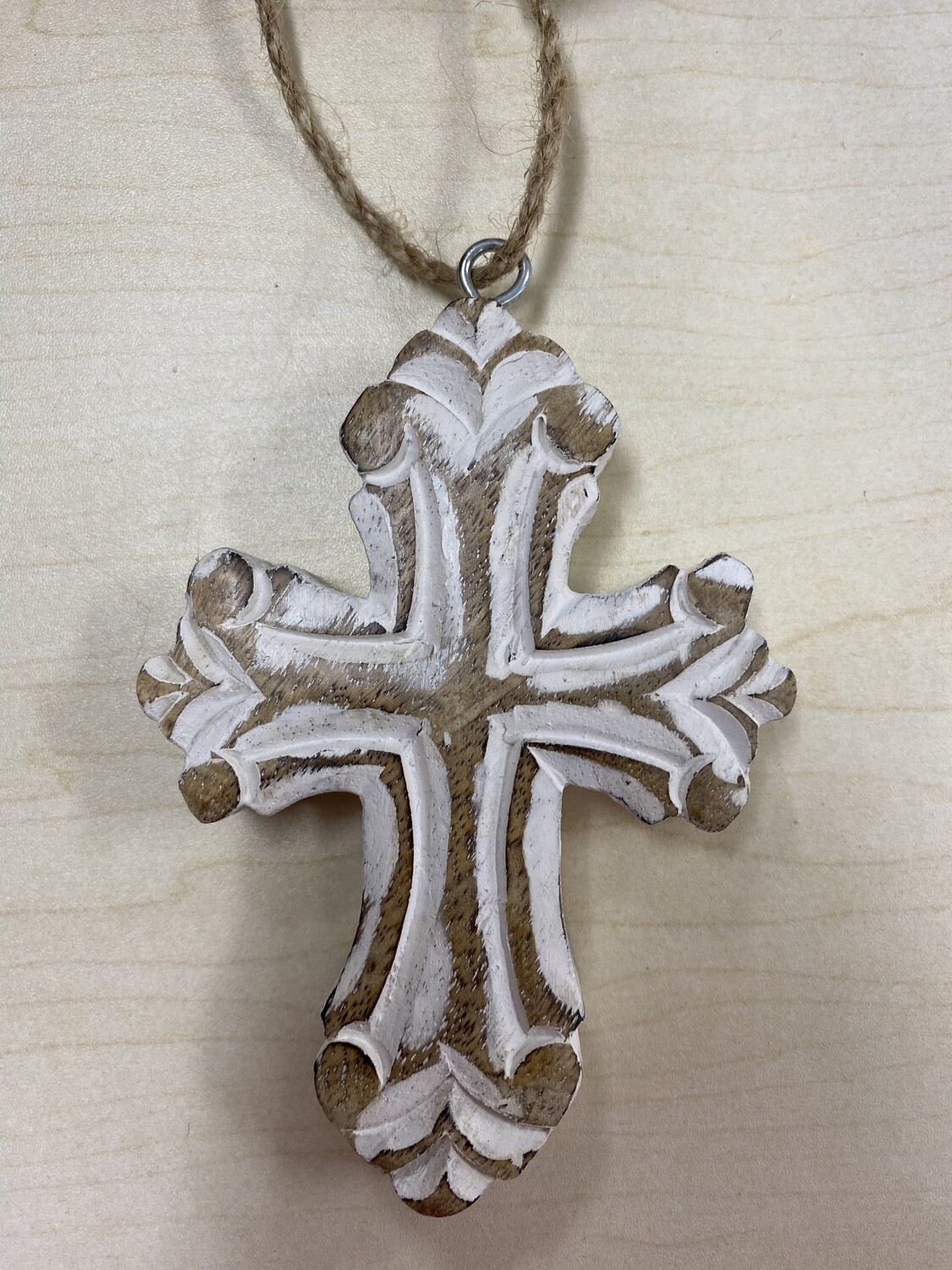 Wooden Cross Ornament