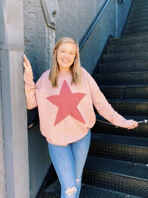 Rose Singular Star Sweater