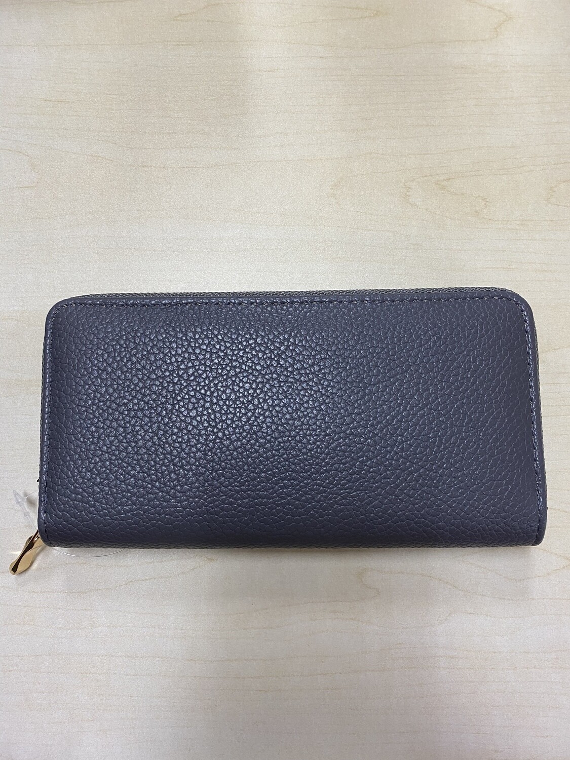 Faux Leather Long Zipper Wallet