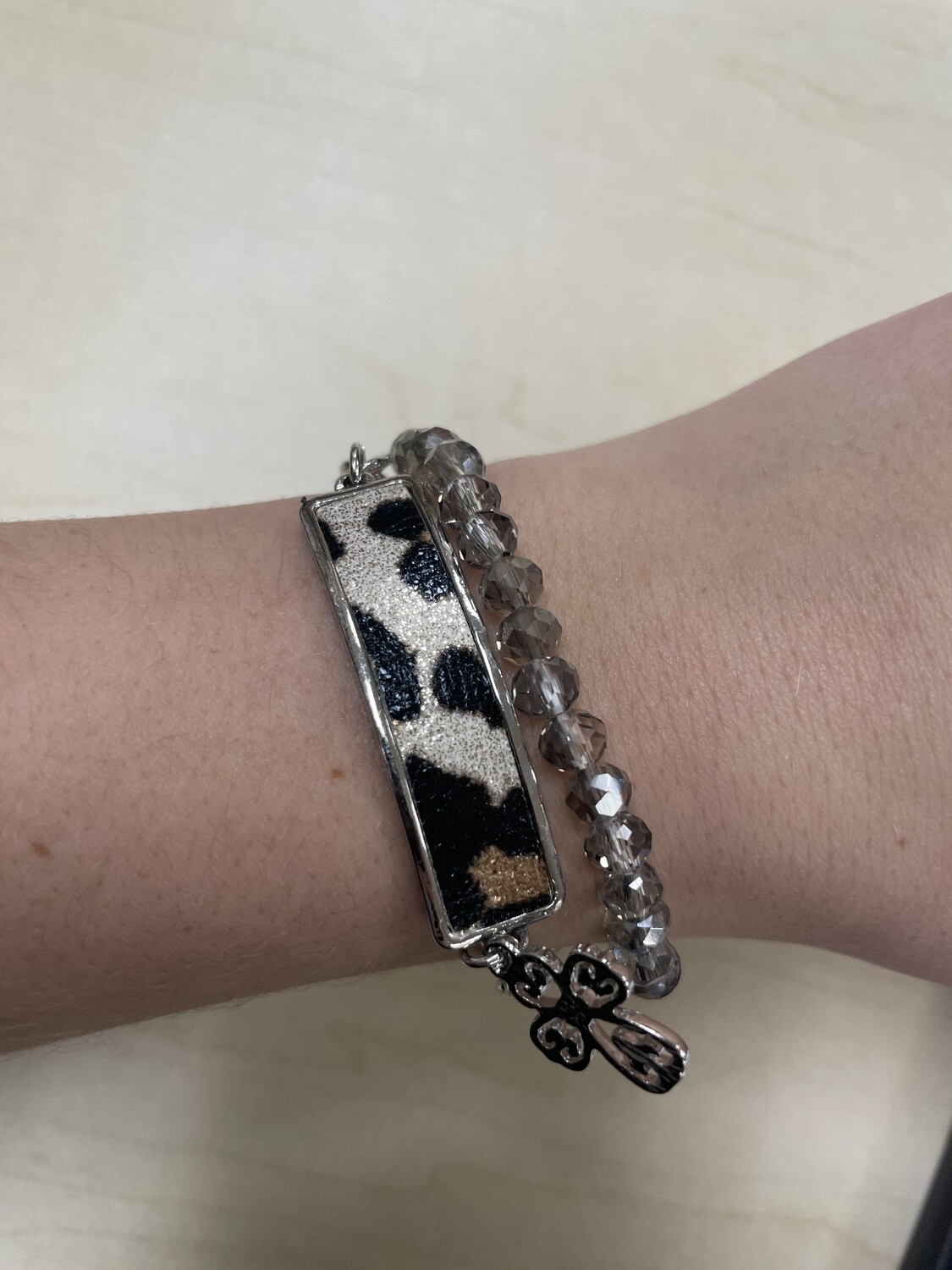 Bracelet Set with Animal Print