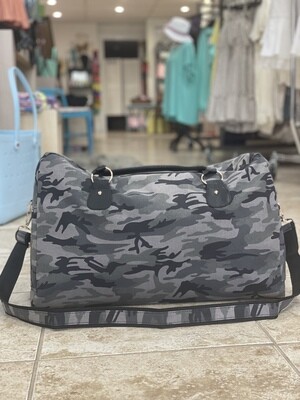 Black Camo Travel Bag