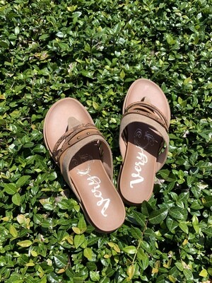Very G Tan Strappy Sandals