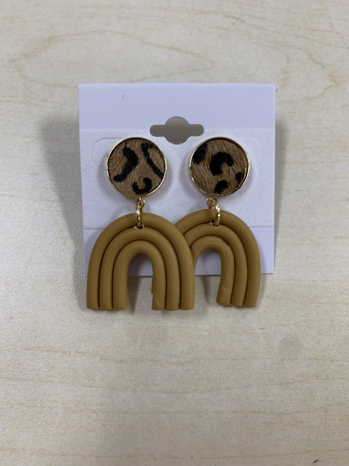 Mustard Small Rainbow Earrings