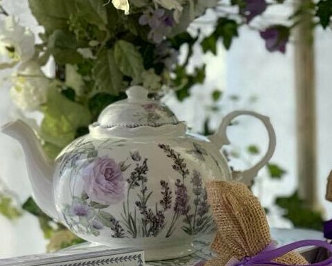 Lavender Rose Tea Pot