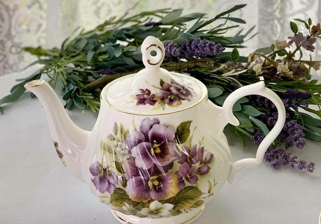 Pansies Tea Pot