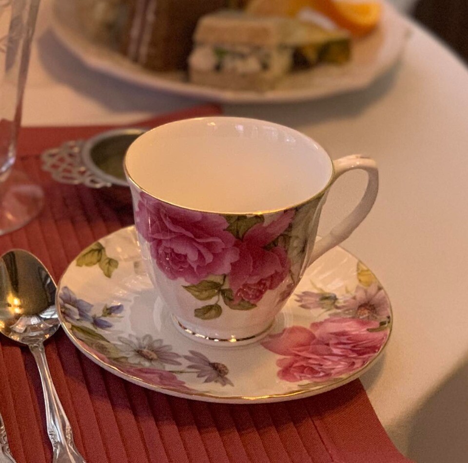 Grace's Rose Cup and Saucer