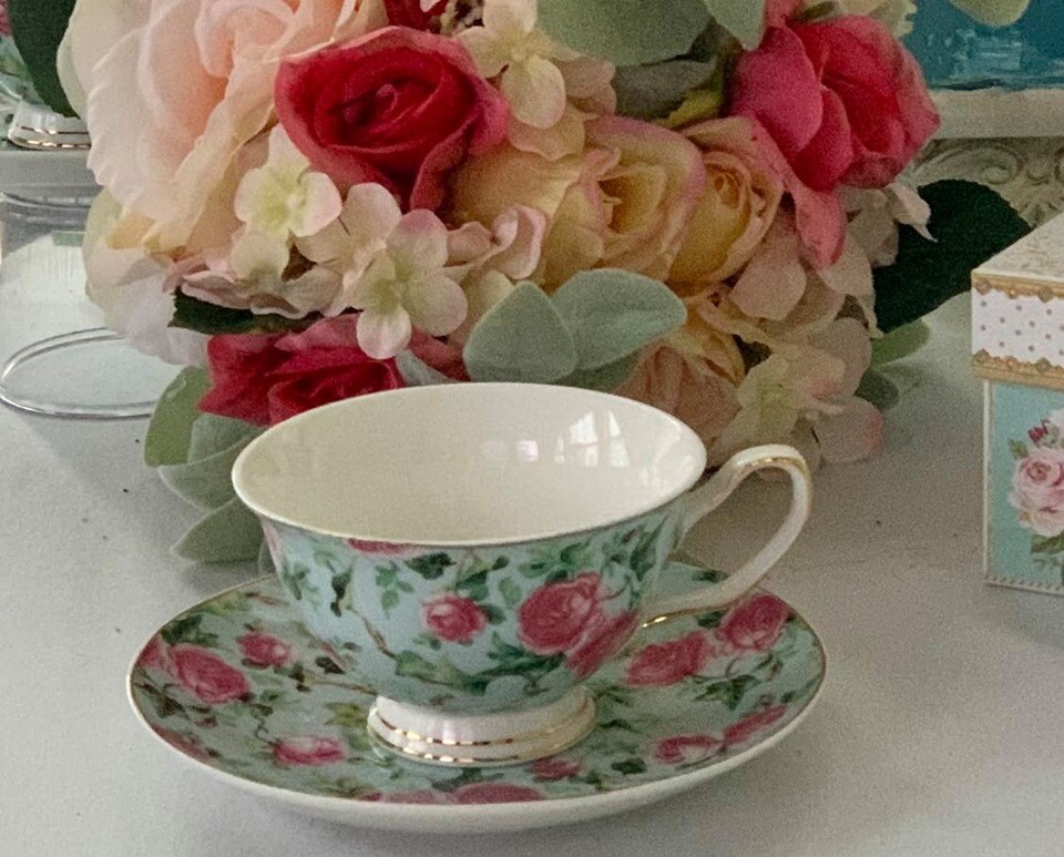 Rose Mist Chintz Cup and Saucer