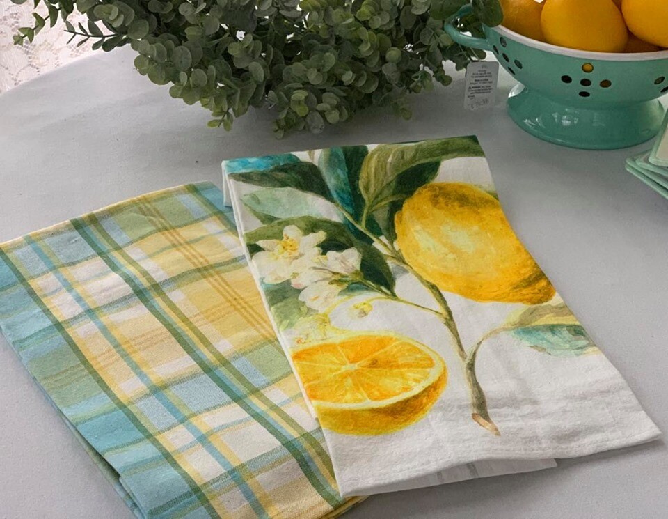 Summer Lemon Kitchen Towels