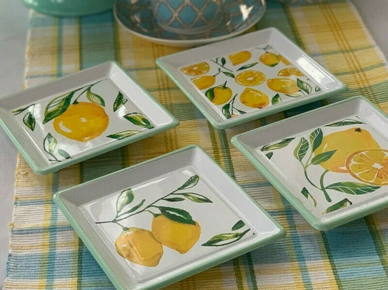 Enameled Plate Set