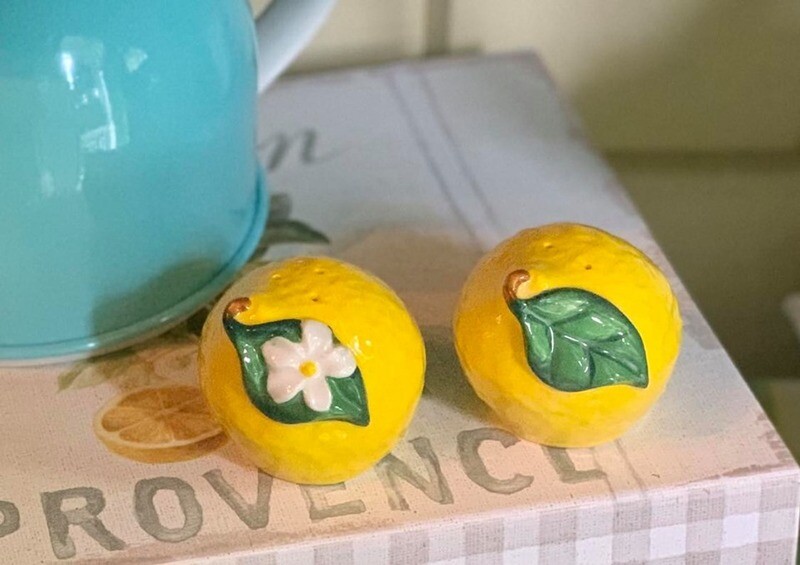 Lemon Salt and Pepper Shakers