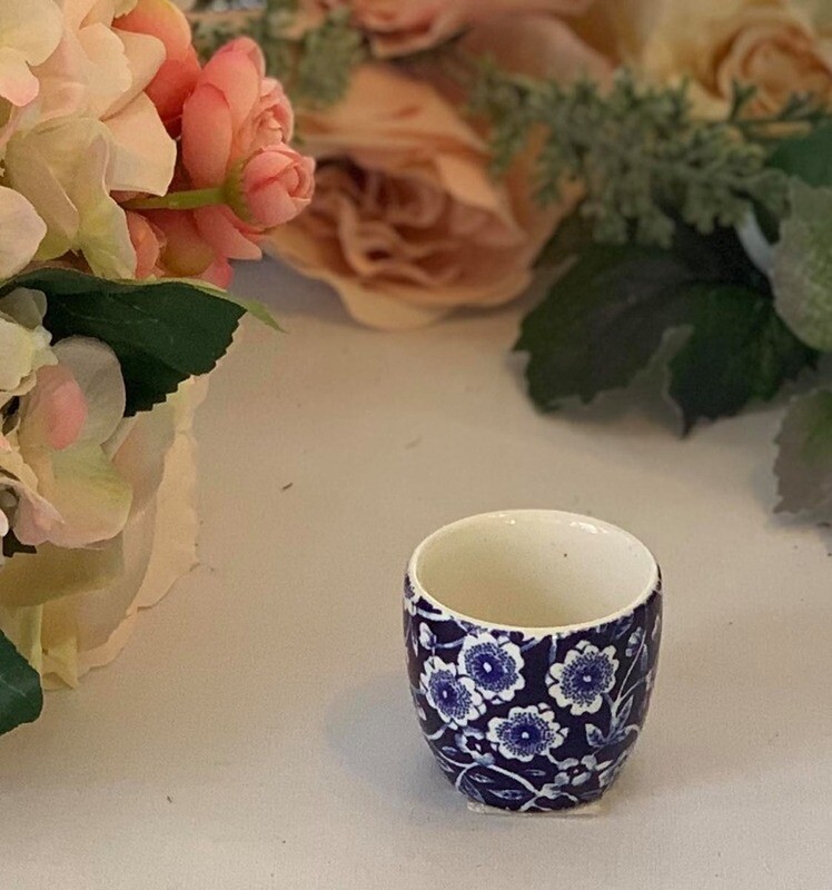Blue Calico Egg Cup