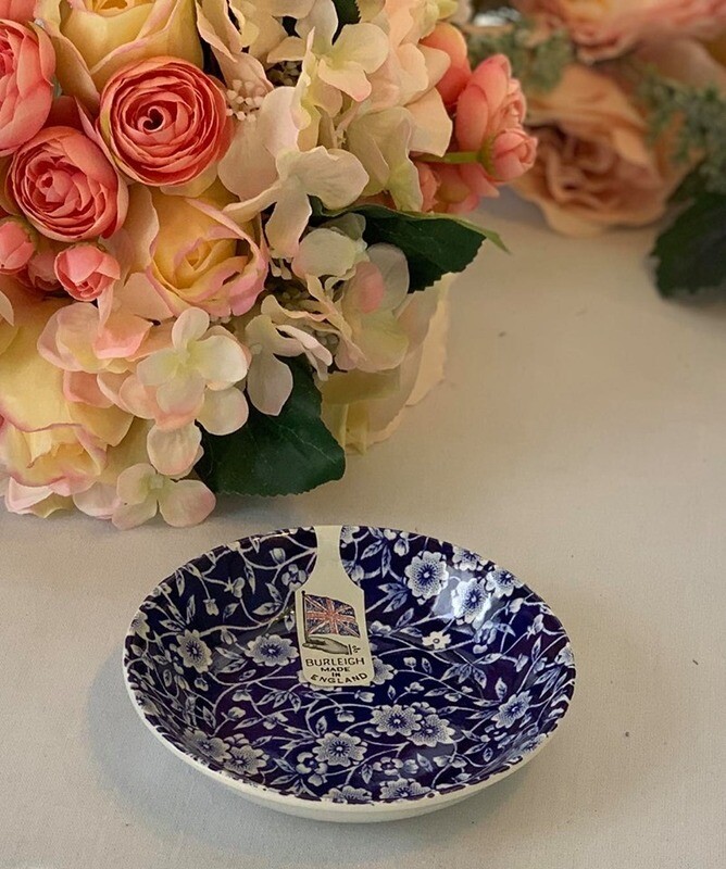 Blue Calico Butter Pat