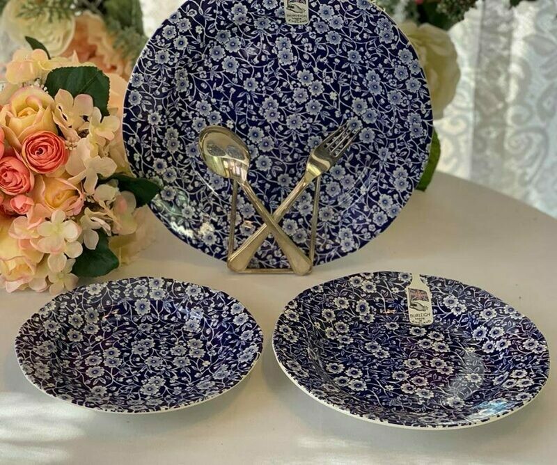 Blue Calico Plates
