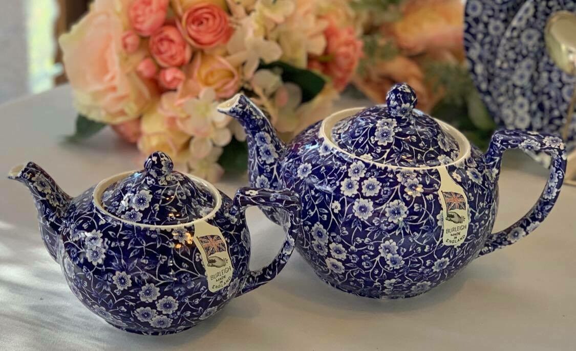 Blue Calico Tea Pot