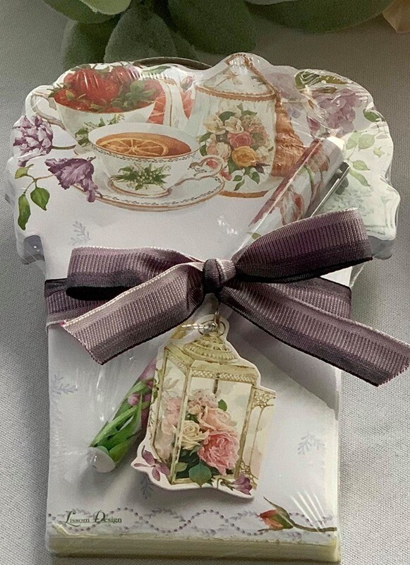 Garden Party Note Pad with Pen