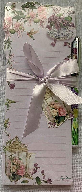 Violet List Pad with Pen