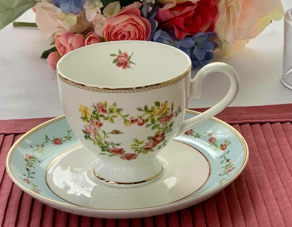 Rose Heart Cup and Saucer