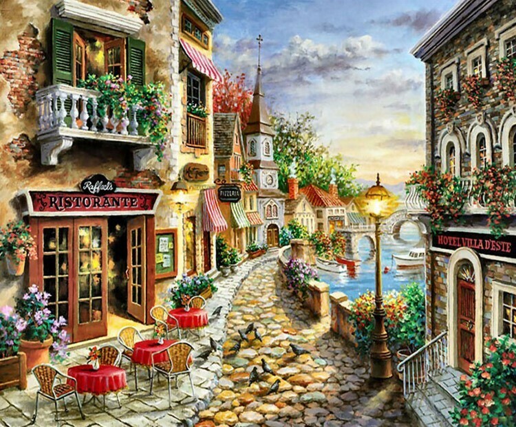 Italian Lake Scene