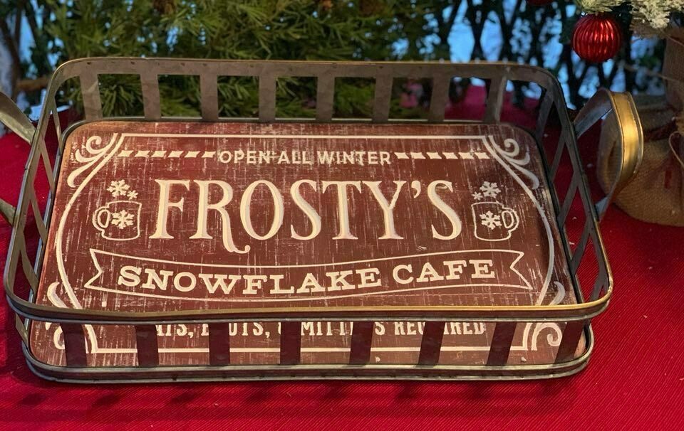 Frosty's Snowflake Cafe Tray