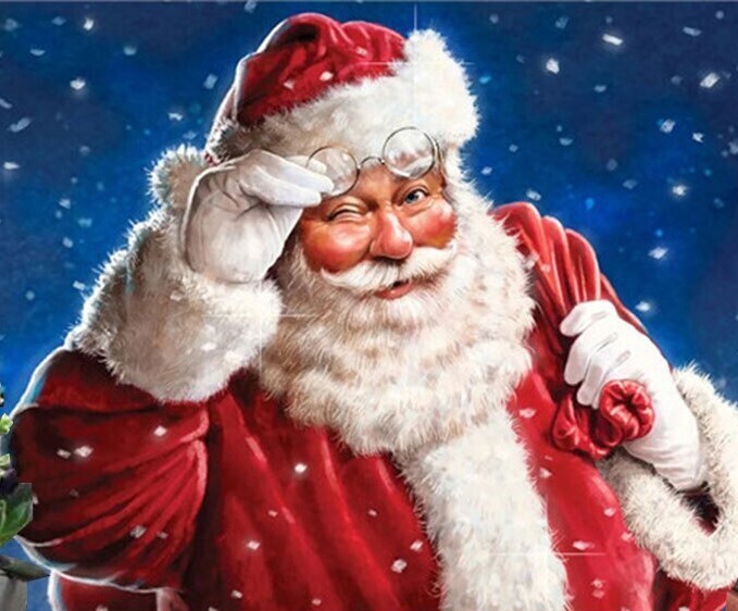 Winking Santa