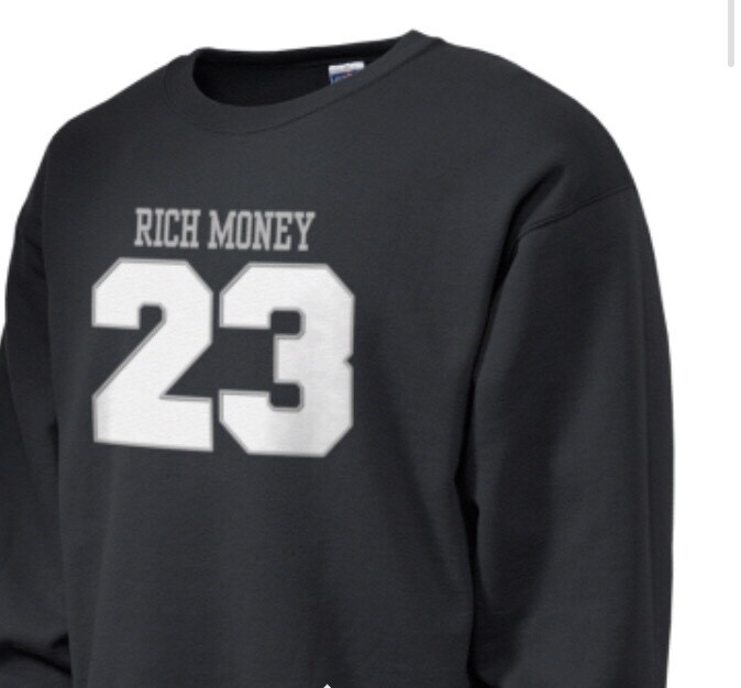 RICH MONEY SWEAT SHIRTS LONG SLEEVES
