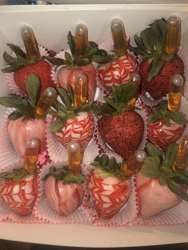 Infused Chocolate Covered Strawberries