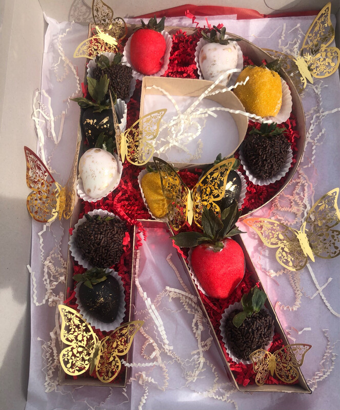 Letter Boxes With Strawberries
