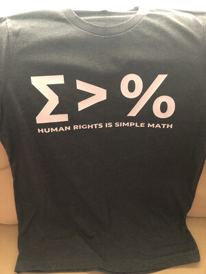 &quot;Human Rights Is Simple Math&quot; T-shirt