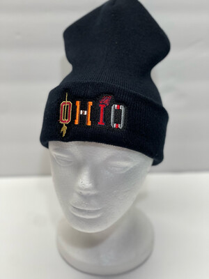 Ohio Teams Embroidered Beanie/Cap