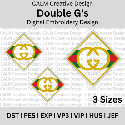 Double-G Embroidery Design