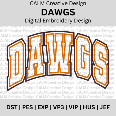 DAWGS Applique Design
